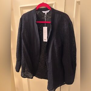 Veronica Beard Black Lace Blazer